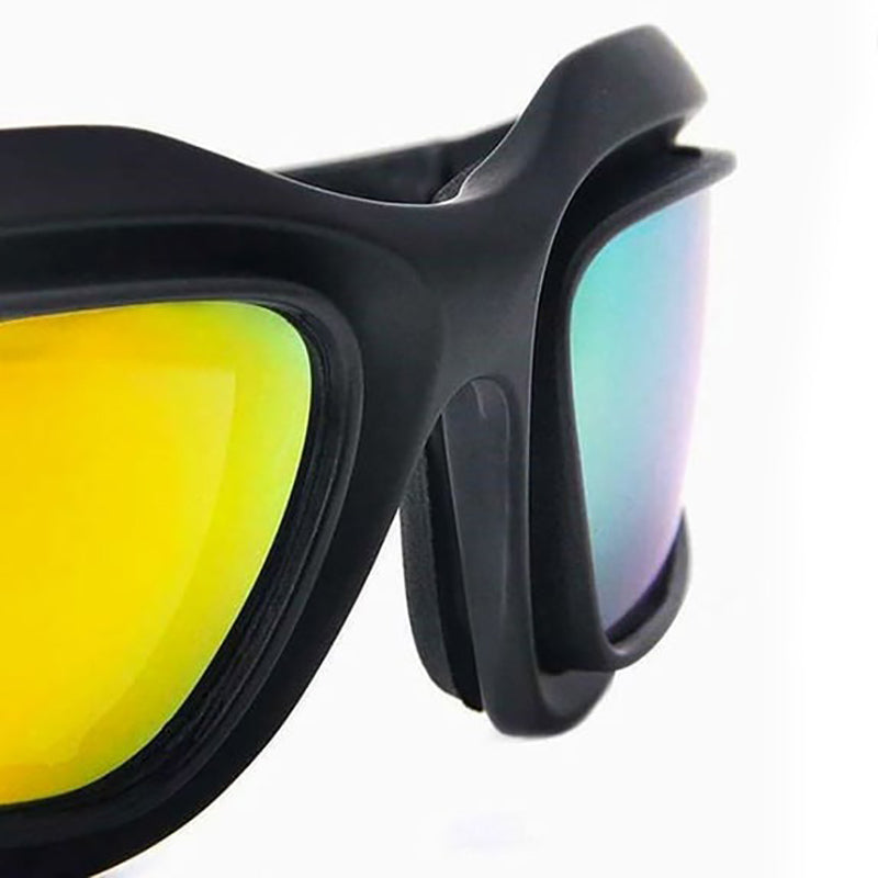 Lunettes Polarisées de Moto Sport avec Verres Interchangeables de Nuit