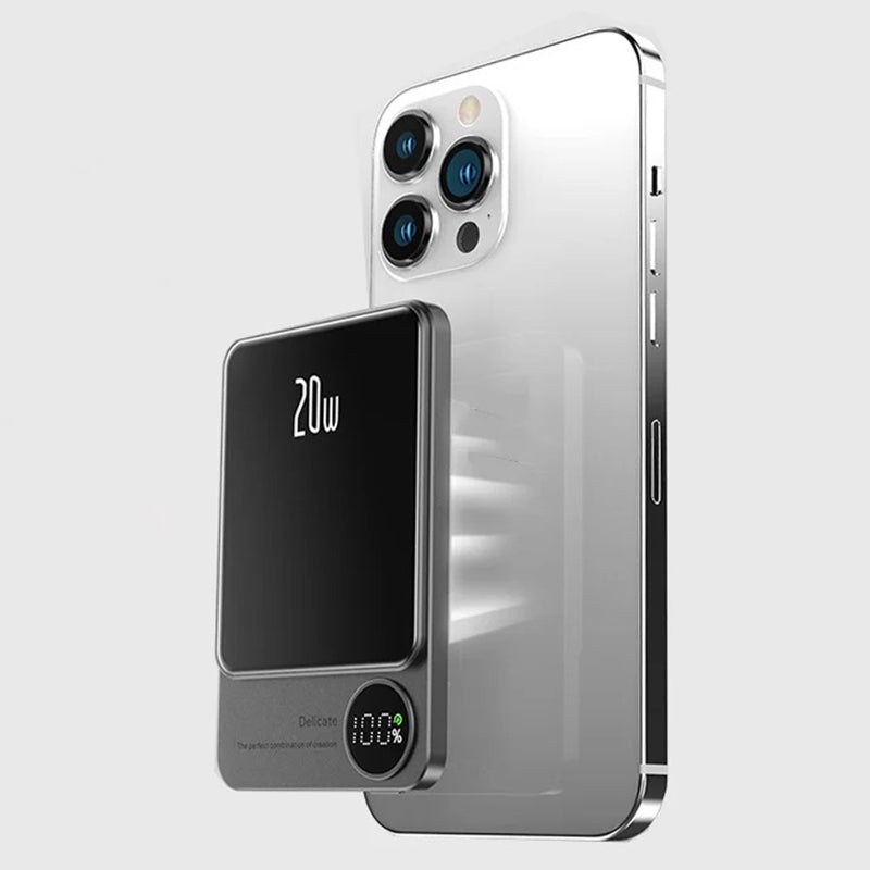 Batterie Powerbank Magnétique Ultra Plat - IPhone Samsung et Android