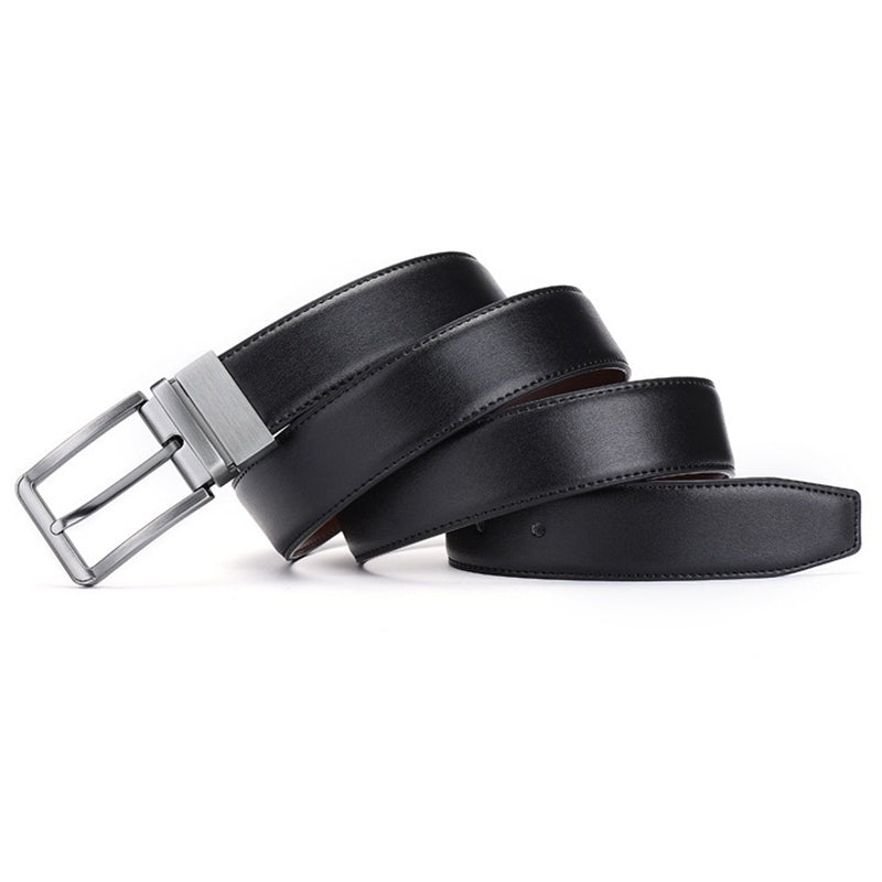 Ceinture Réversible en Cuir Véritable avec Taille Ajustable - Idée Cadeau pour Homme