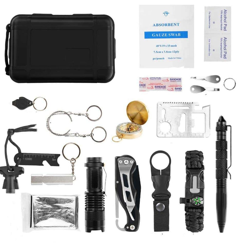 Kit de Survie Tactique Bushcraft 18 Pièces