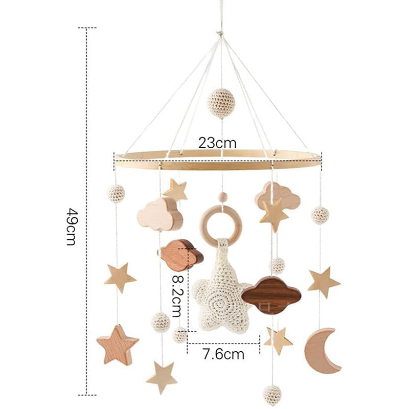 Mobile d'Éveil pour Bébé en Bois - Décoration Chambre Enfant