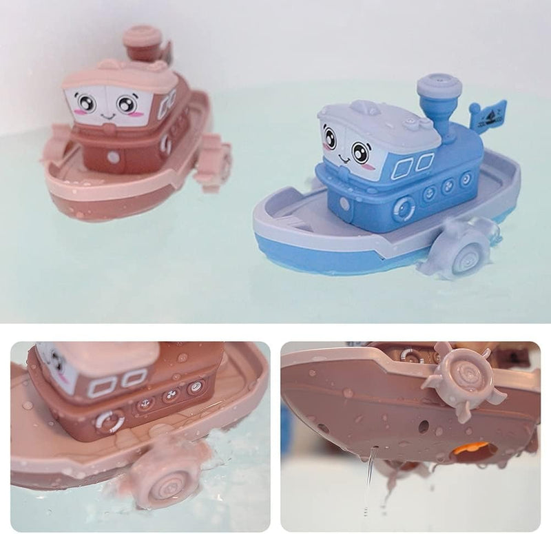 Bateau de Bain et Piscine Mécanique - Jouet d'Eau pour Enfants