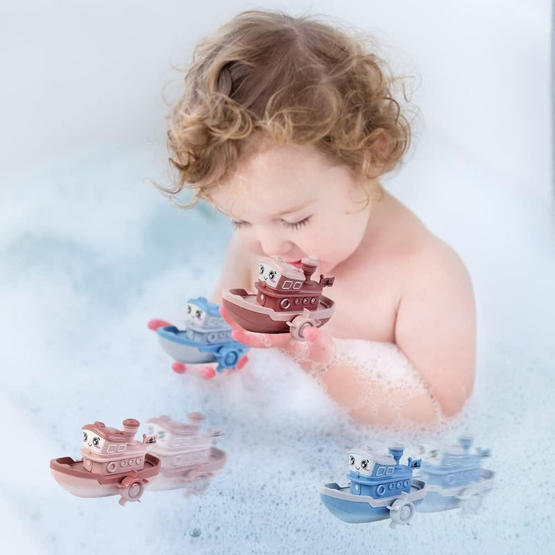 Bateau de Bain et Piscine Mécanique - Jouet d'Eau pour Enfants