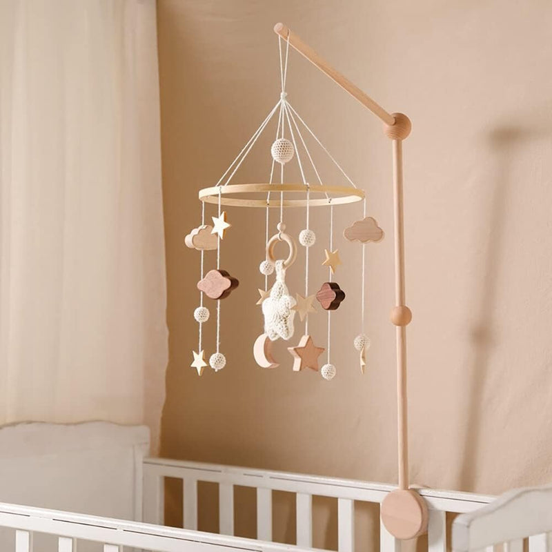 Mobile d'Éveil pour Bébé en Bois - Décoration Chambre Enfant