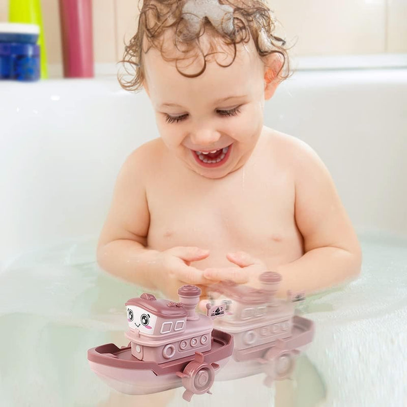 Bateau de Bain et Piscine Mécanique - Jouet d'Eau pour Enfants