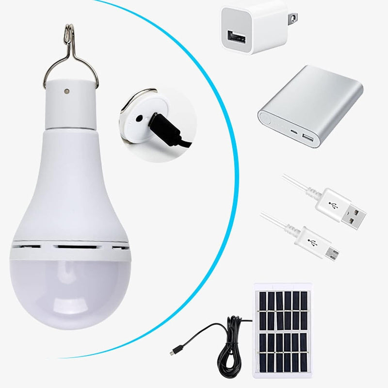 Ampoule Led Solaire - Puissante et Rechargeable 12W