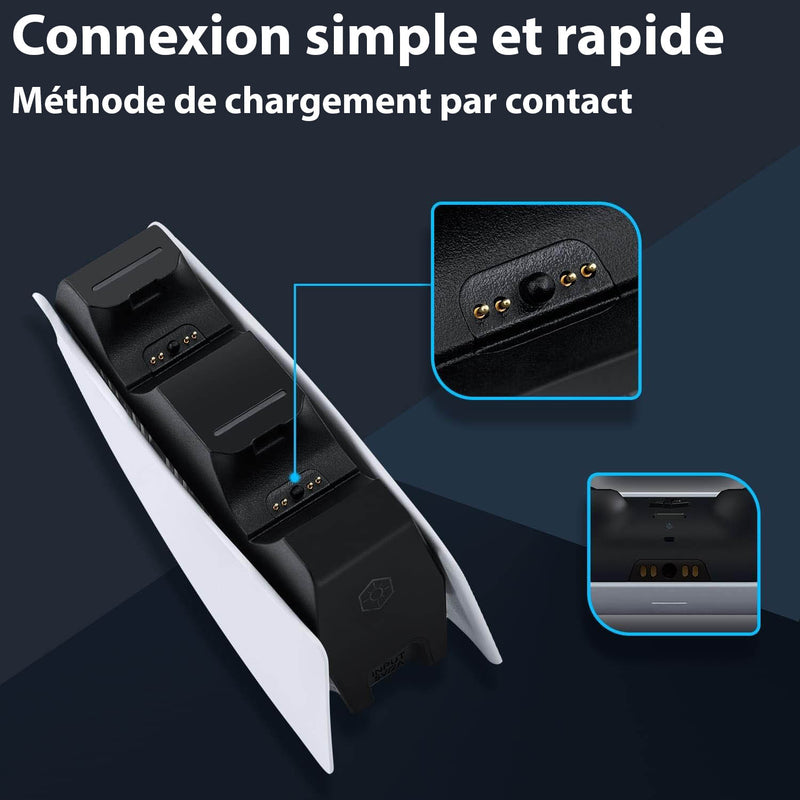 Chargeur Rapide de Manette PS5 avec Affichage LED