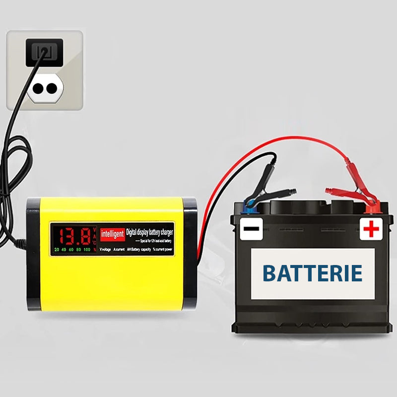 Chargeur de Batterie pour Voiture et Moto