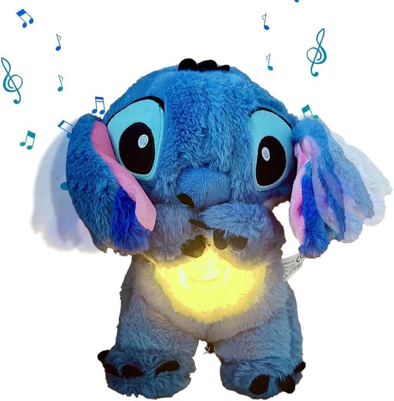 Peluche Stitch Apaisante avec Respiration Réaliste et Douce Berceuse