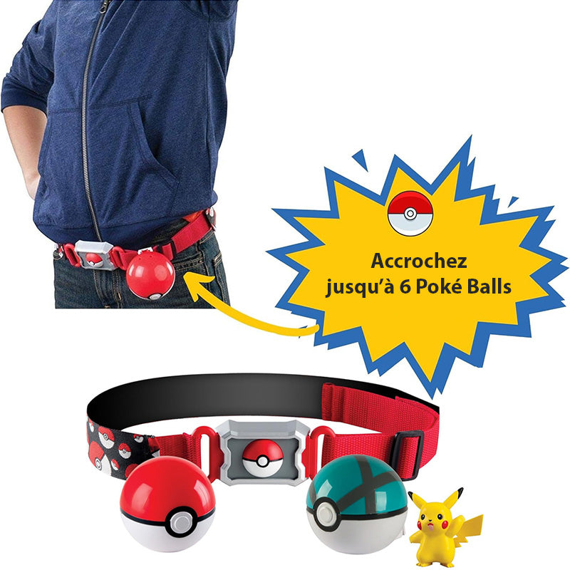 Ceinture Pokémon Clip'N' Go avec Pokeball et Pikachu