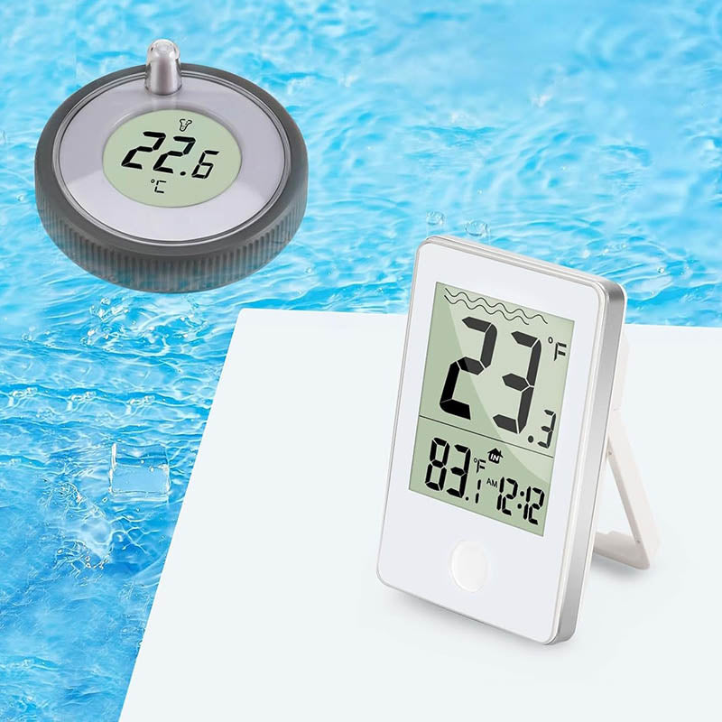 Thermomètre Piscine Flottant avec Afficheur Sans Fil LCD