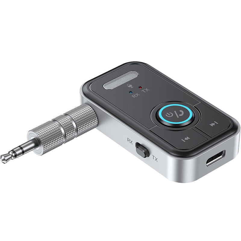 Transmetteur Récepteur Bluetooth 5.3 Avec Micro - Adaptateur Audio Téléphone Voiture Enceinte