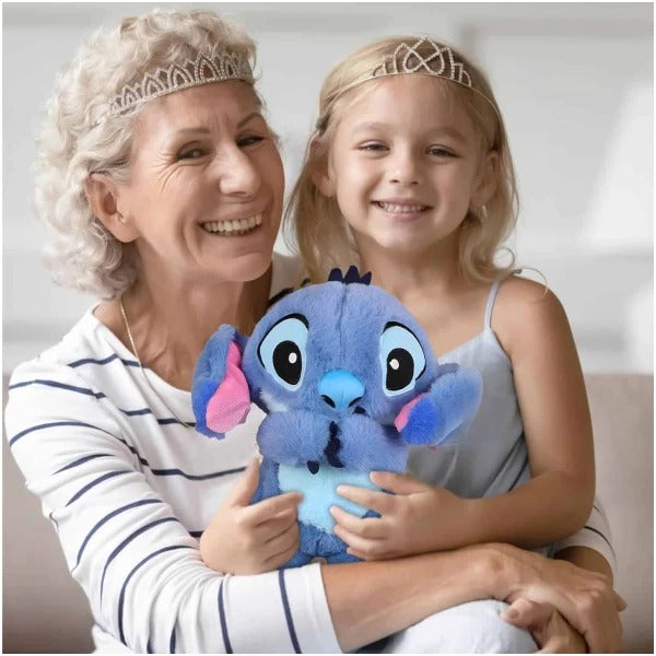 Peluche Stitch Apaisante avec Respiration Réaliste et Douce Berceuse