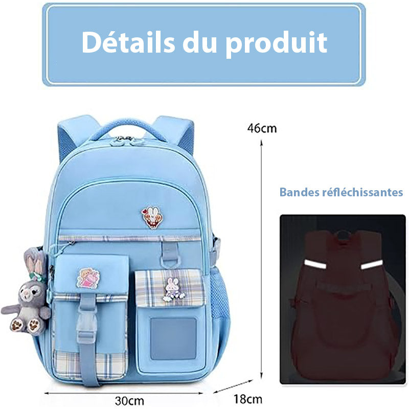 Sac à Dos Scolaire pour Filles de 6 à 12 ans - Spécial Rentrée Scolaire