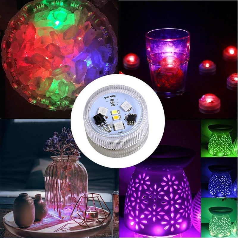 5 Lampes Submersibles Rechargeables avec Télécommande - Piscine Baignoire Spa et Décoration