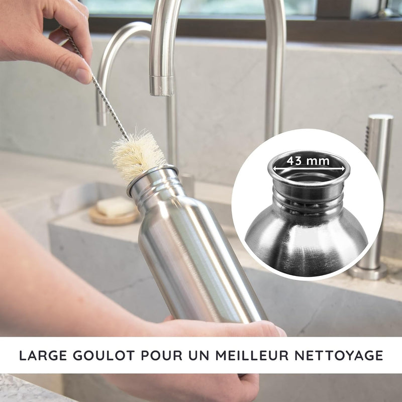 Gourde Écologique en Inox et Bambou sans BPA