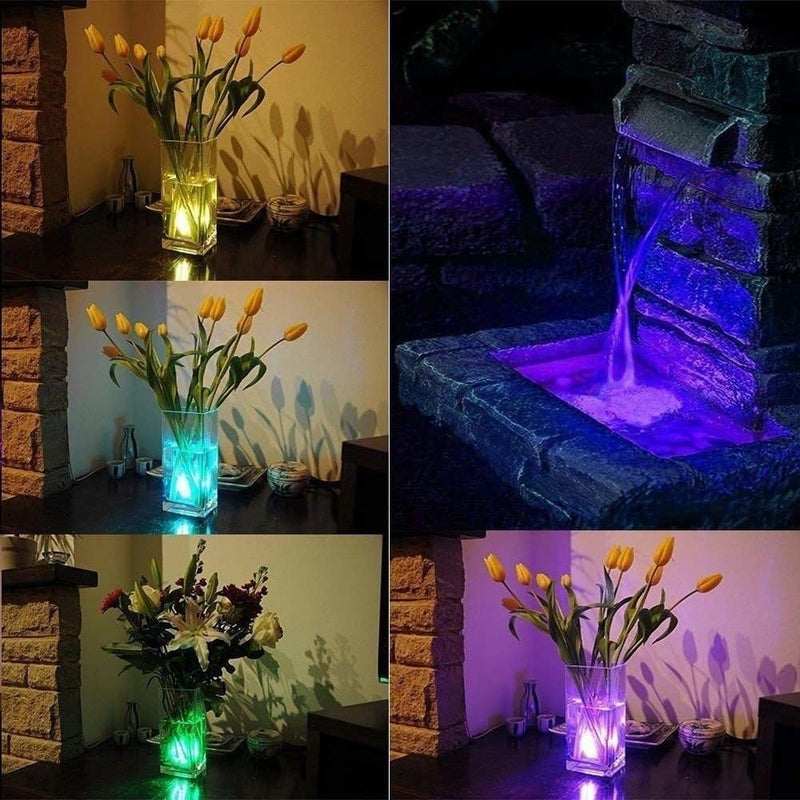 5 Lampes Submersibles Rechargeables avec Télécommande - Piscine Baignoire Spa et Décoration