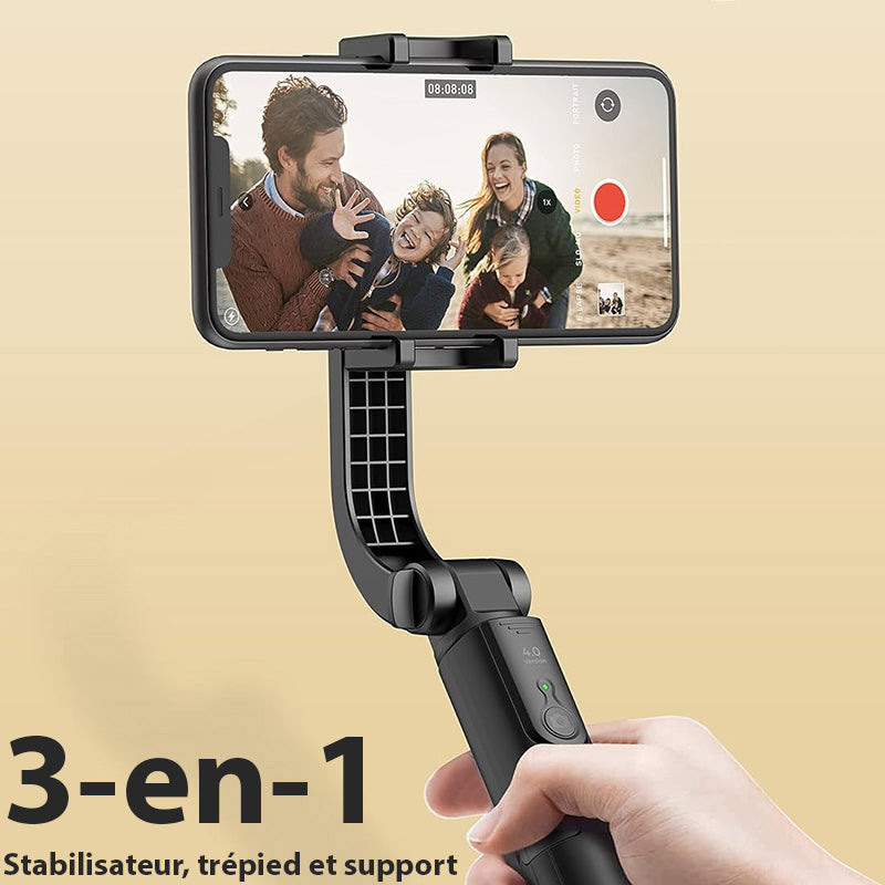 Stabilisateur Gimbal pour smartphone - Perche à Selfie Intelligente