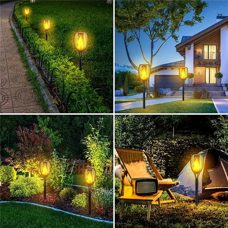 Pack de 6 Lampes Solaires d'Extérieur pour Décoration de Jardin