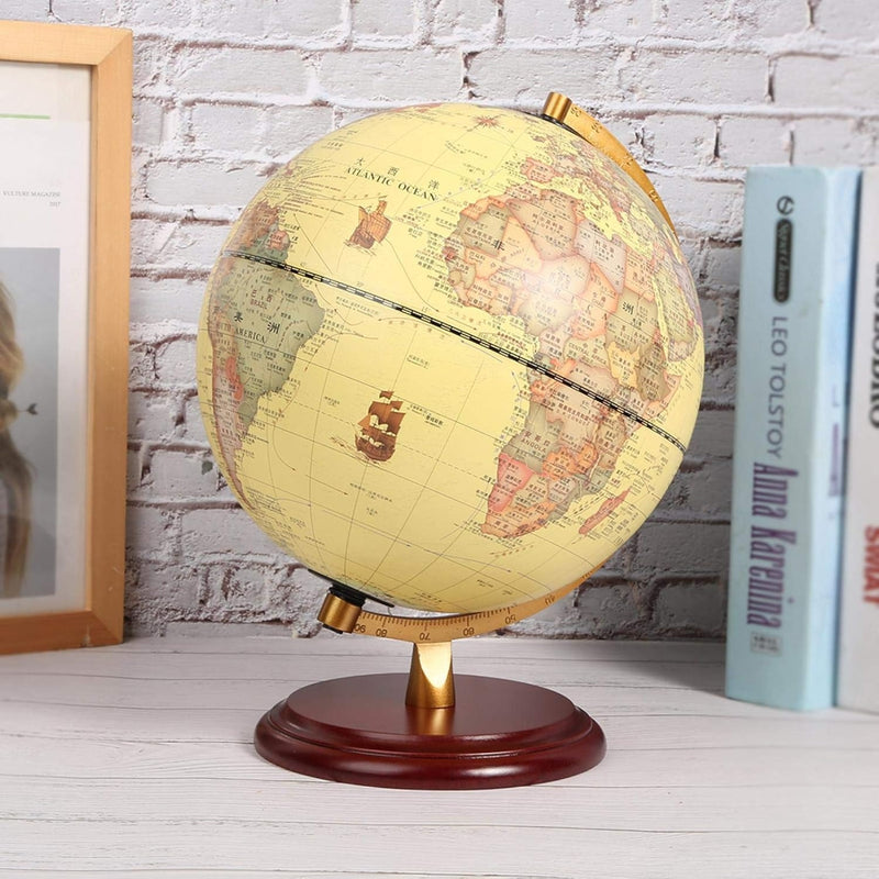 Globe Terrestre Lumineux Style Antique