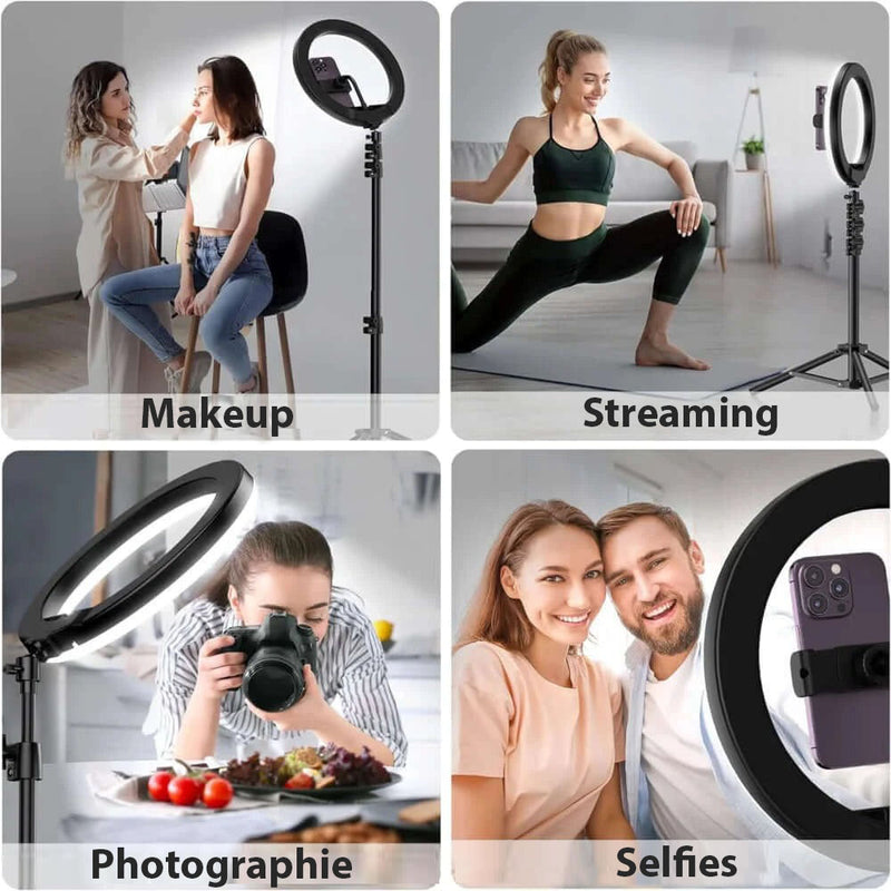 Ring Light Professionnel avec Grand Trépied et Télécommande