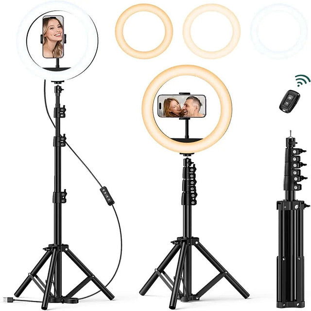 Ring Light Professionnel avec Grand Trépied et Télécommande