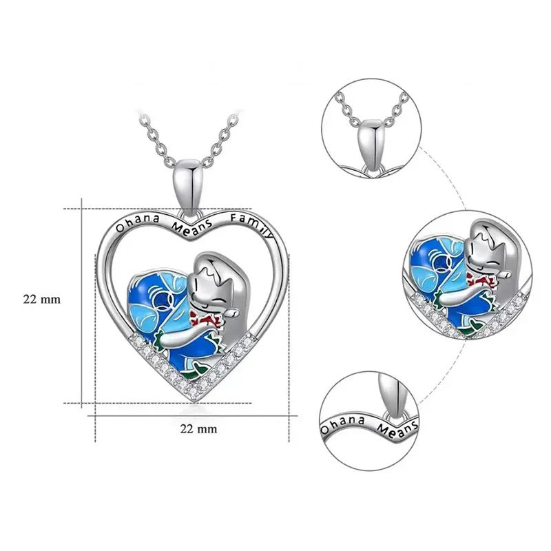 Bijoux Lilo et Stitch - Collier et boucles d'oreilles