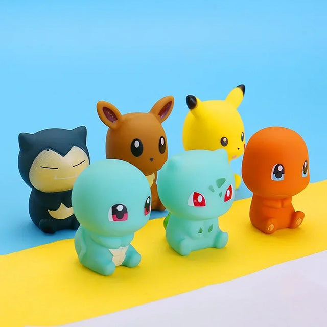 Lot de 6 Figurines Pokémon pour Enfants - Jouets de Bain Amusants