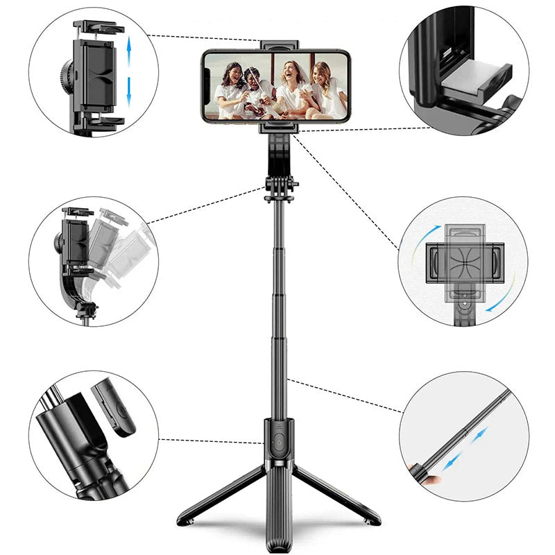 Stabilisateur Gimbal pour smartphone - Perche à Selfie Intelligente