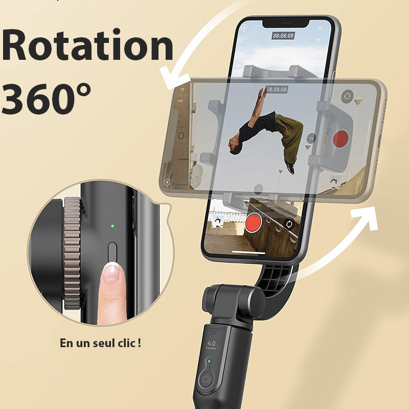 Stabilisateur Gimbal pour smartphone - Perche à Selfie Intelligente