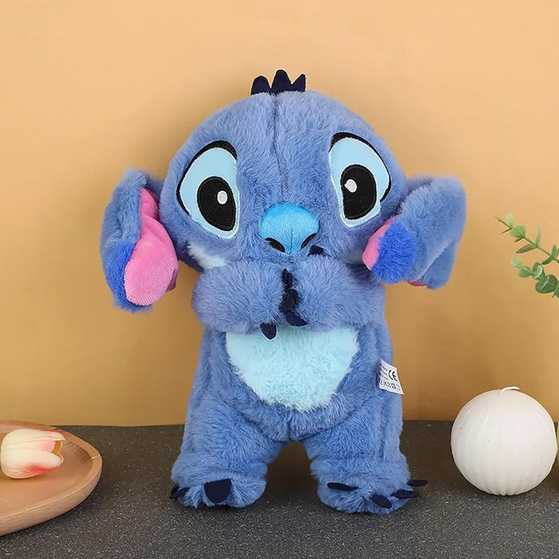 Peluche Stitch Apaisante avec Respiration Réaliste et Douce Berceuse