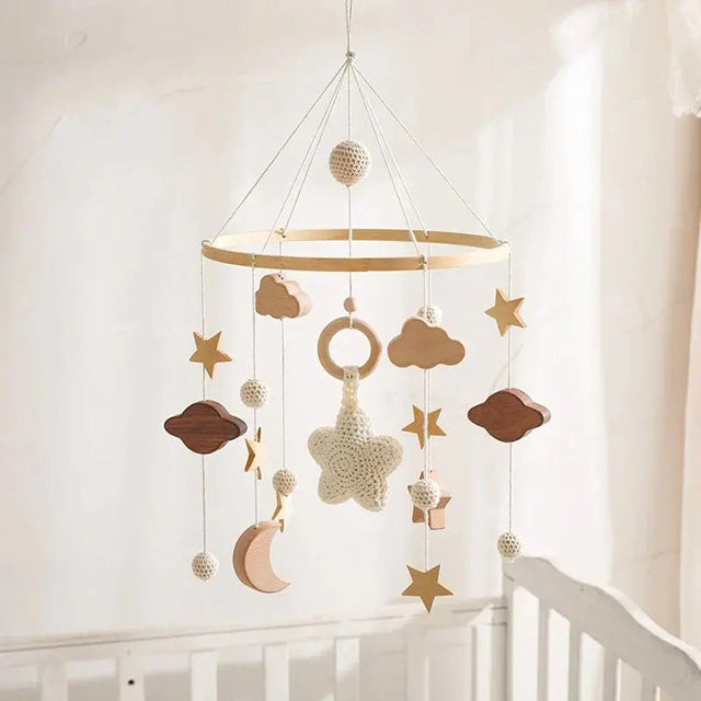 Mobile d'Éveil pour Bébé en Bois - Décoration Chambre Enfant