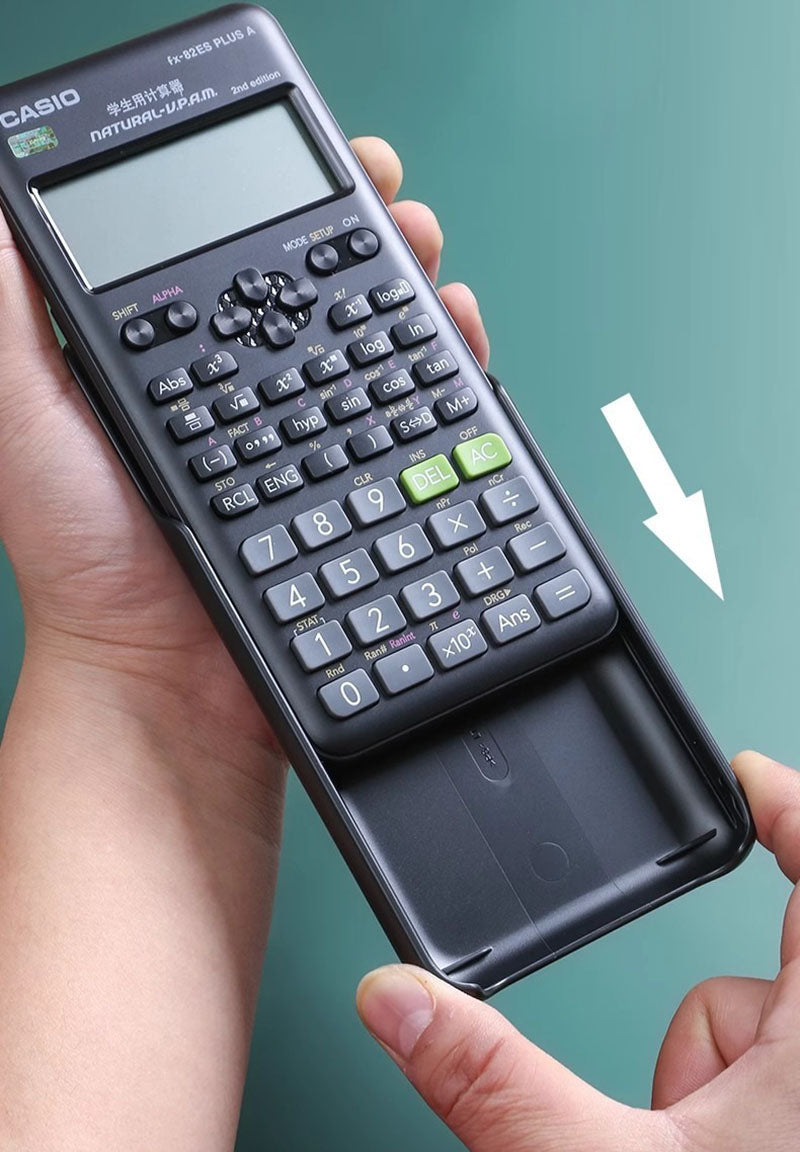 Calculatrice Scientifique Casio FX-82 ES+ avec Couvercle de Protection