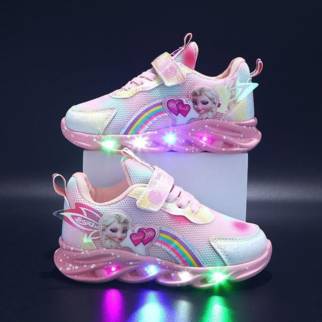 Chaussures Lumineuses Princesse des Neiges pour Filles