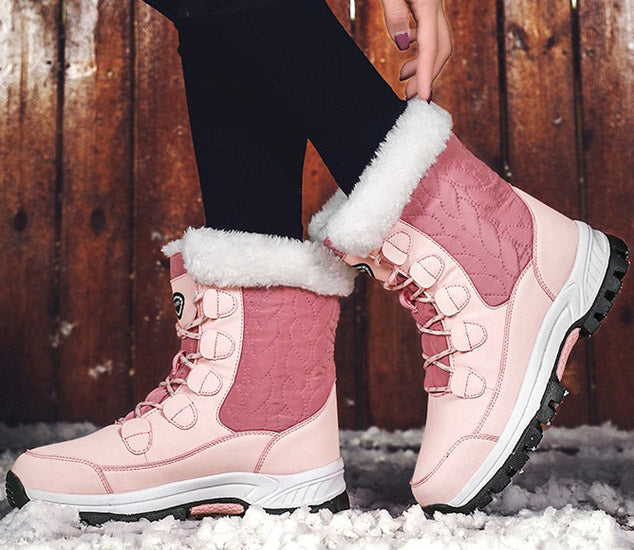 Bottes d'Hiver pour femmes - Chaussures Imperméables pour Ville Randonnée