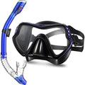 Masque de Plongée Professionnel pour Adulte en Verre Trempé- Kit de Snorkeling