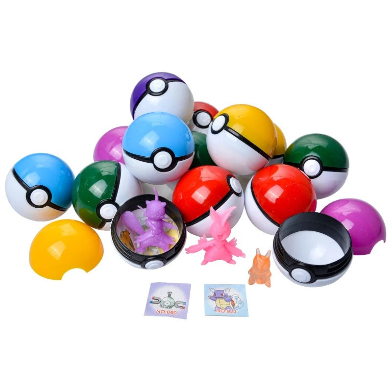 Lot de 24 de Pokéballs avec Mini Figurines