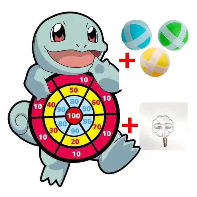 Jeu de Fléchettes Pokémon Amusant pour Enfants avec Balles Adhésives