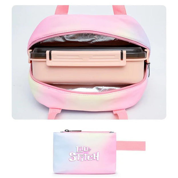 Ensemble Stitch Sac à Dos Trousse et Sac Repas