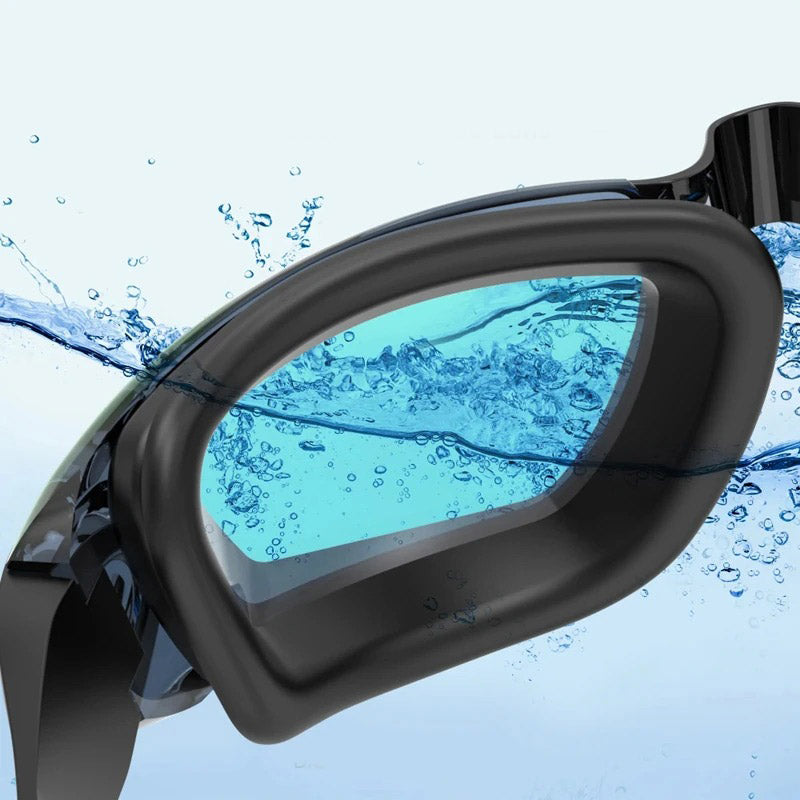 Lunettes de Piscine - Natation Anti-UV et Anti-buée avec Bouchons d'Oreille