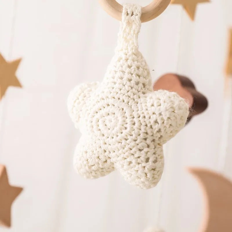 Mobile d'Éveil pour Bébé en Bois - Décoration Chambre Enfant