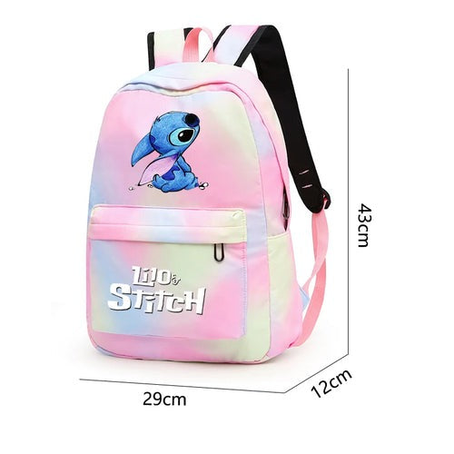 Ensemble Stitch Sac à Dos Trousse et Sac Repas