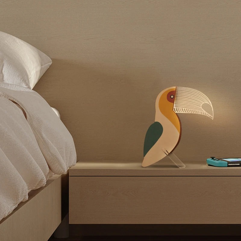 Lampe de chevet portable pour enfant - Animaux colorés