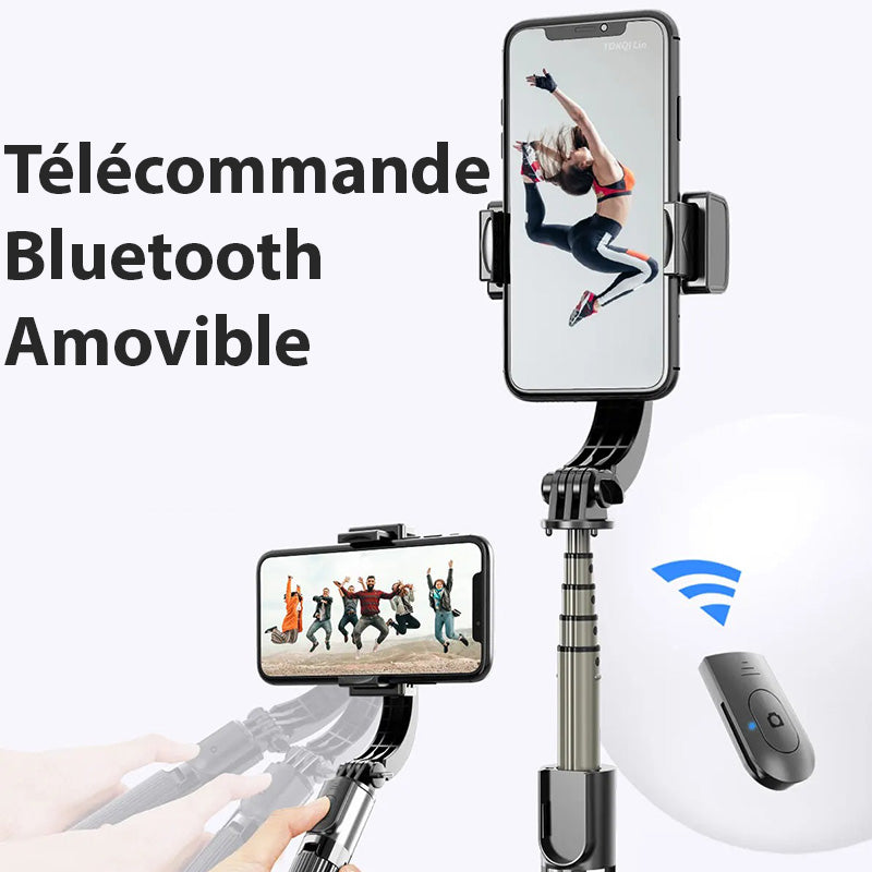 Stabilisateur Gimbal pour smartphone - Perche à Selfie Intelligente