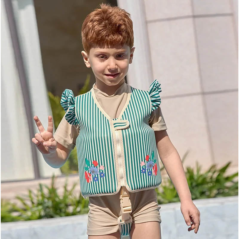 Gilet de Natation Enfants avec Sangle Ajustable et Fermeture de Sécurité