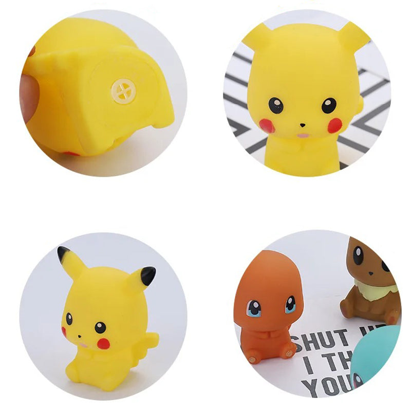 Lot de 6 Figurines Pokémon pour Enfants - Jouets de Bain Amusants