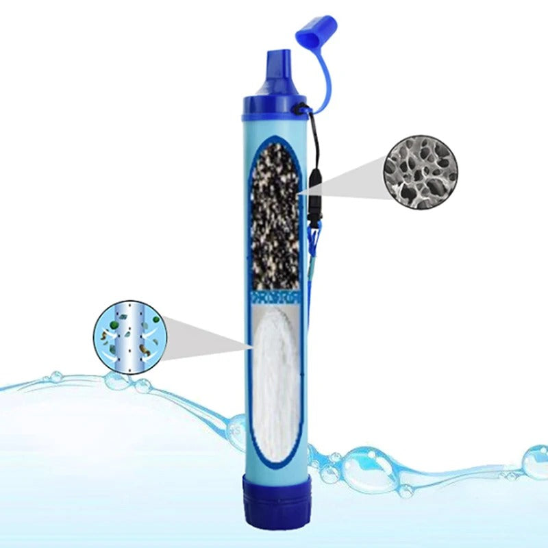 Paille Filtrante - Purificateur d'eau Portable - Kit de Survie