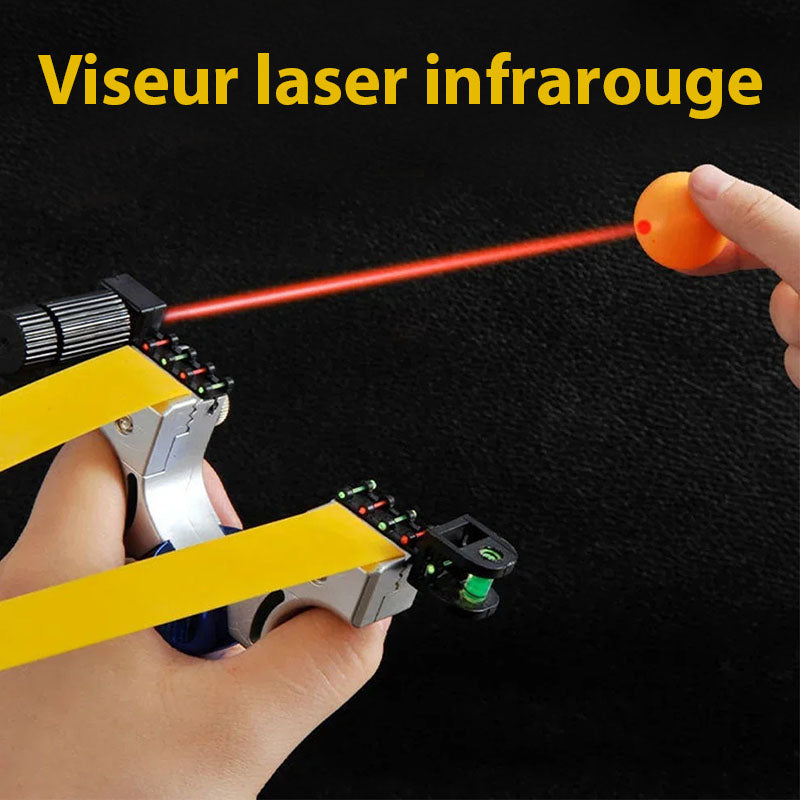 Lance Pierre Puissant avec Laser et Niveau pour Chasse et Loisir