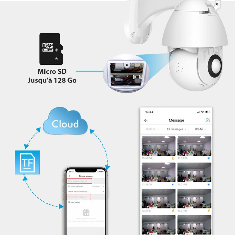 Camera WIFI 360 Extérieur HD 1080p Etanche