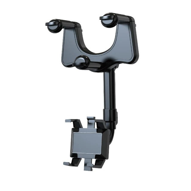 Support Téléphone Voiture Rotatif 360 - Support Smartphone Rétractable Noir